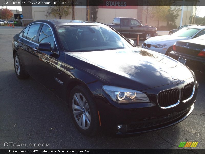 Jet Black / Black 2011 BMW 7 Series 740i Sedan