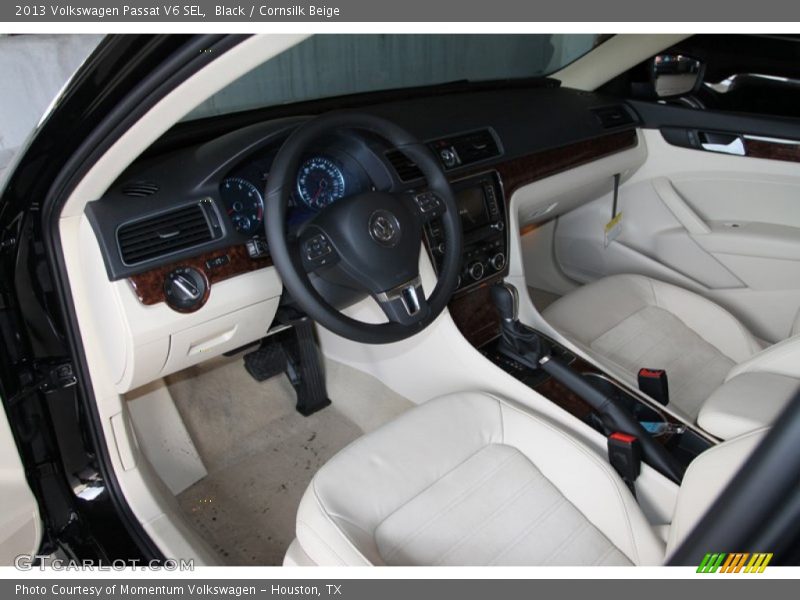 Black / Cornsilk Beige 2013 Volkswagen Passat V6 SEL