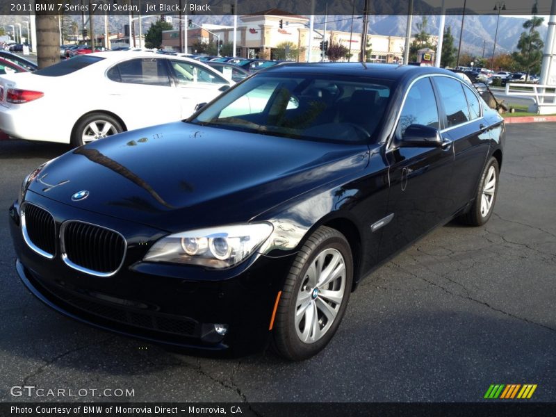 Jet Black / Black 2011 BMW 7 Series 740i Sedan