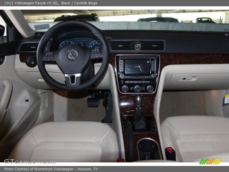 Black / Cornsilk Beige 2013 Volkswagen Passat V6 SEL