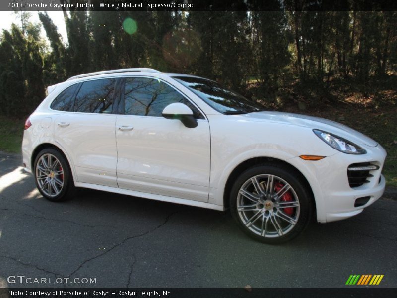 White / Natural Espresso/Cognac 2013 Porsche Cayenne Turbo