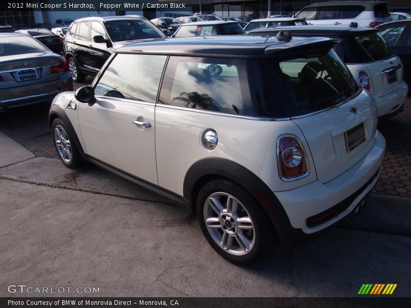 Pepper White / Carbon Black 2012 Mini Cooper S Hardtop