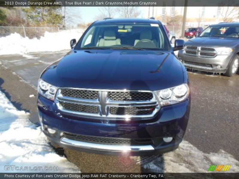 True Blue Pearl / Dark Graystone/Medium Graystone 2013 Dodge Durango Crew AWD