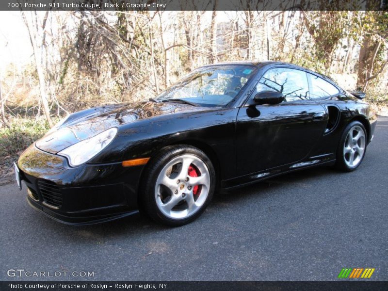 Black / Graphite Grey 2001 Porsche 911 Turbo Coupe