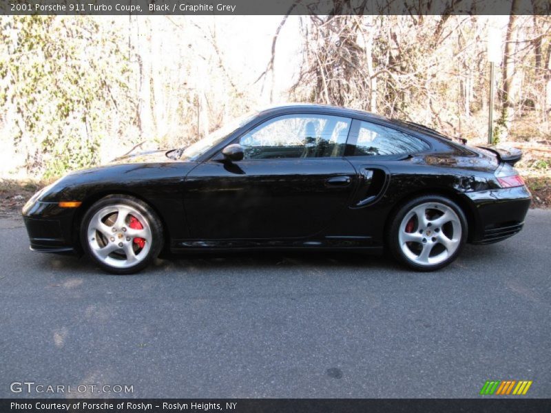 Black / Graphite Grey 2001 Porsche 911 Turbo Coupe