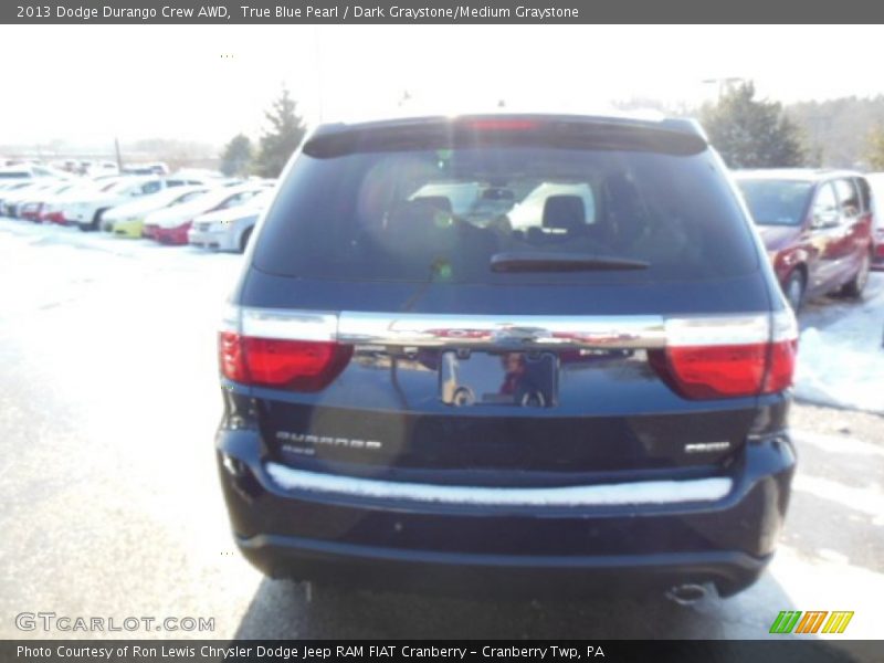 True Blue Pearl / Dark Graystone/Medium Graystone 2013 Dodge Durango Crew AWD