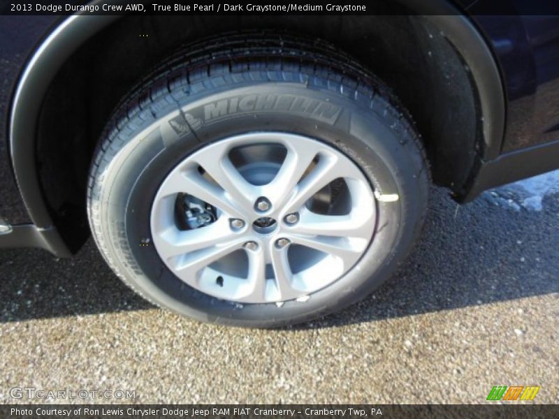 True Blue Pearl / Dark Graystone/Medium Graystone 2013 Dodge Durango Crew AWD