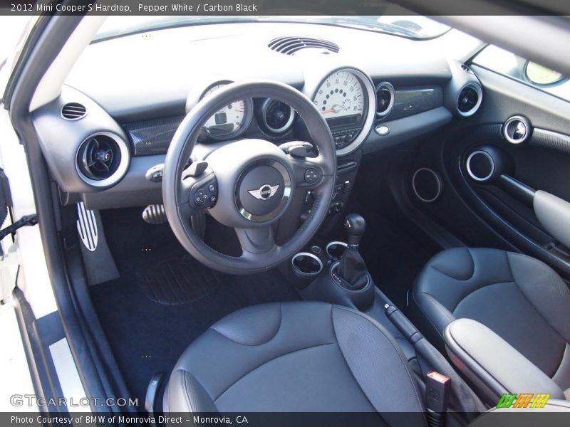 Pepper White / Carbon Black 2012 Mini Cooper S Hardtop