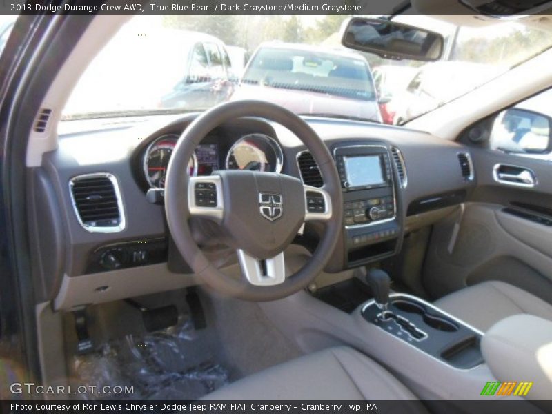 True Blue Pearl / Dark Graystone/Medium Graystone 2013 Dodge Durango Crew AWD