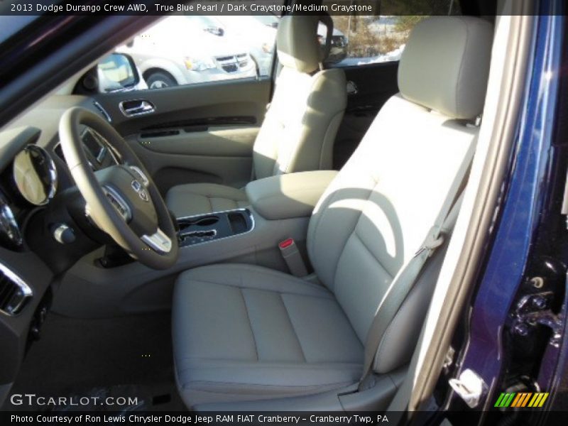 True Blue Pearl / Dark Graystone/Medium Graystone 2013 Dodge Durango Crew AWD