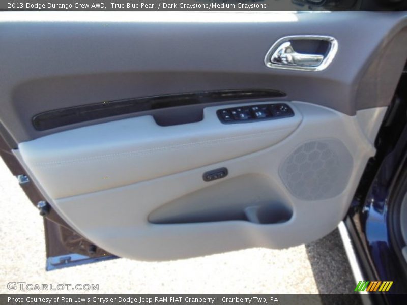 True Blue Pearl / Dark Graystone/Medium Graystone 2013 Dodge Durango Crew AWD