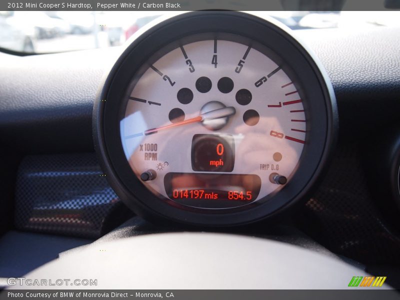 Pepper White / Carbon Black 2012 Mini Cooper S Hardtop