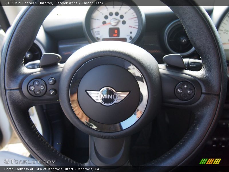 Pepper White / Carbon Black 2012 Mini Cooper S Hardtop