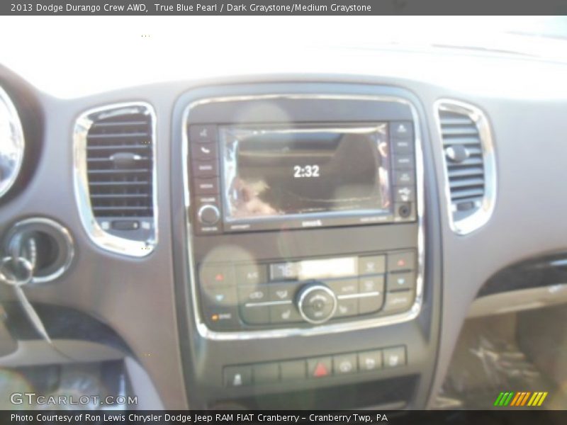 True Blue Pearl / Dark Graystone/Medium Graystone 2013 Dodge Durango Crew AWD