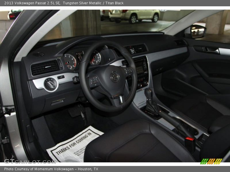Tungsten Silver Metallic / Titan Black 2013 Volkswagen Passat 2.5L SE