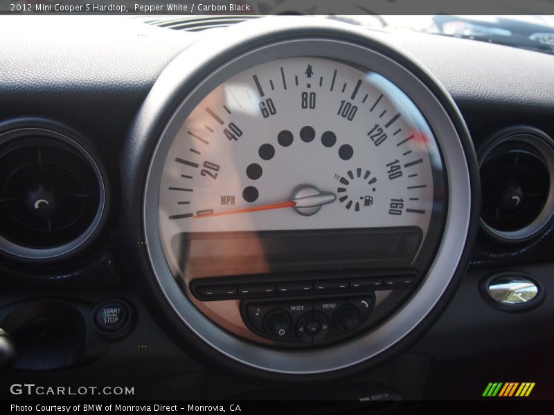 Pepper White / Carbon Black 2012 Mini Cooper S Hardtop
