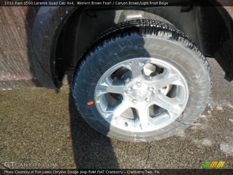 Western Brown Pearl / Canyon Brown/Light Frost Beige 2013 Ram 1500 Laramie Quad Cab 4x4