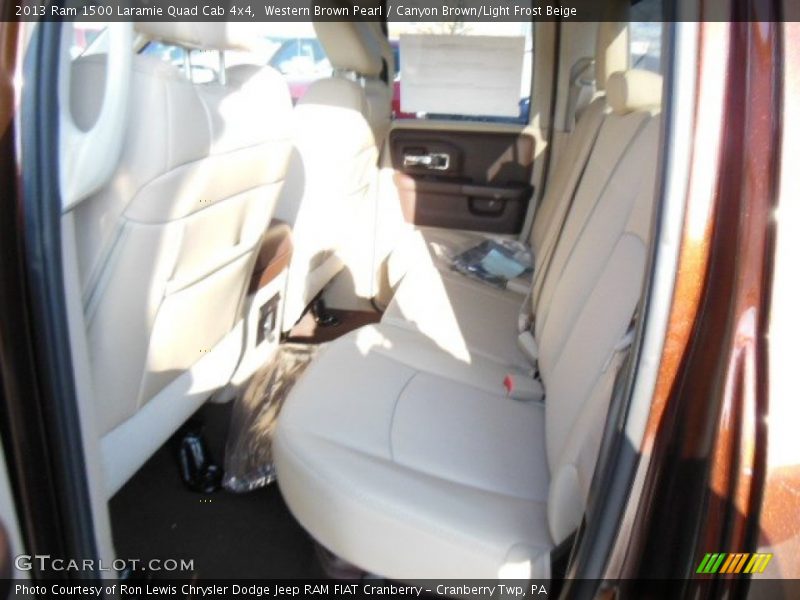 Western Brown Pearl / Canyon Brown/Light Frost Beige 2013 Ram 1500 Laramie Quad Cab 4x4
