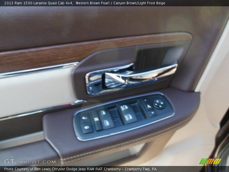 Western Brown Pearl / Canyon Brown/Light Frost Beige 2013 Ram 1500 Laramie Quad Cab 4x4