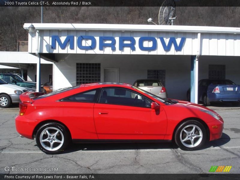 Absolutely Red / Black 2000 Toyota Celica GT-S