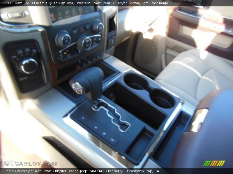 Western Brown Pearl / Canyon Brown/Light Frost Beige 2013 Ram 1500 Laramie Quad Cab 4x4