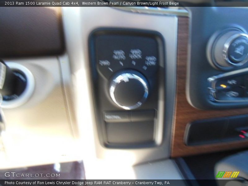 Western Brown Pearl / Canyon Brown/Light Frost Beige 2013 Ram 1500 Laramie Quad Cab 4x4
