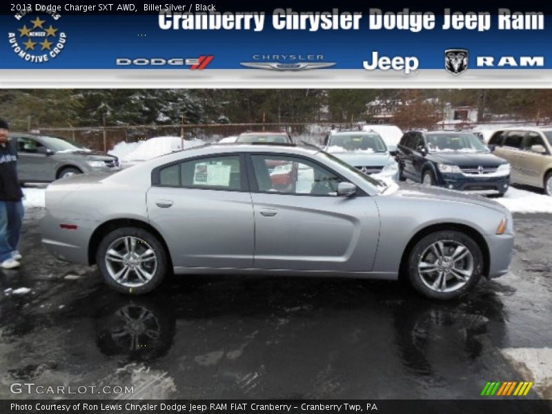 Billet Silver / Black 2013 Dodge Charger SXT AWD