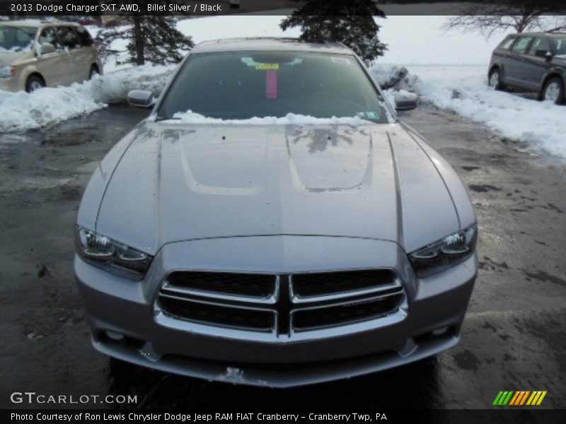 Billet Silver / Black 2013 Dodge Charger SXT AWD