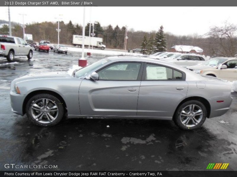 Billet Silver / Black 2013 Dodge Charger SXT AWD