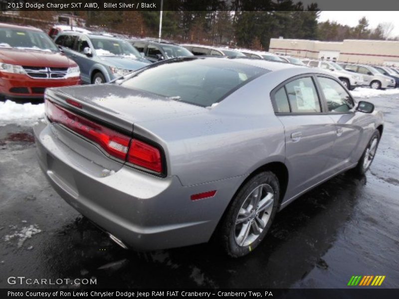 Billet Silver / Black 2013 Dodge Charger SXT AWD