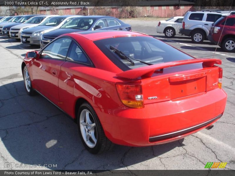 Absolutely Red / Black 2000 Toyota Celica GT-S