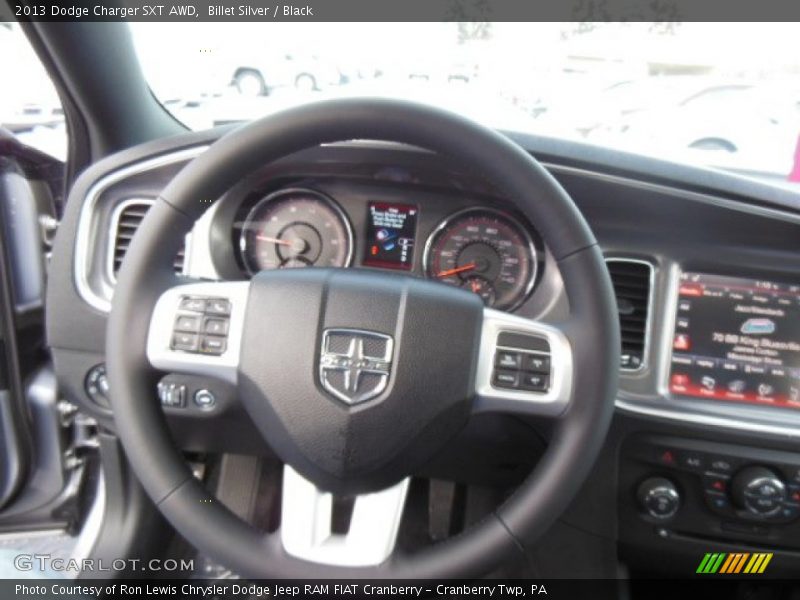 Billet Silver / Black 2013 Dodge Charger SXT AWD