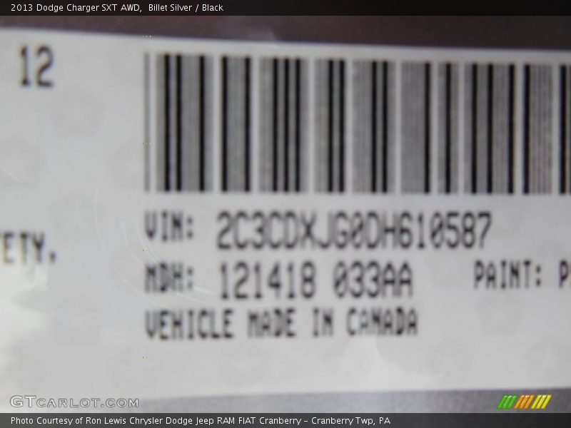 Billet Silver / Black 2013 Dodge Charger SXT AWD