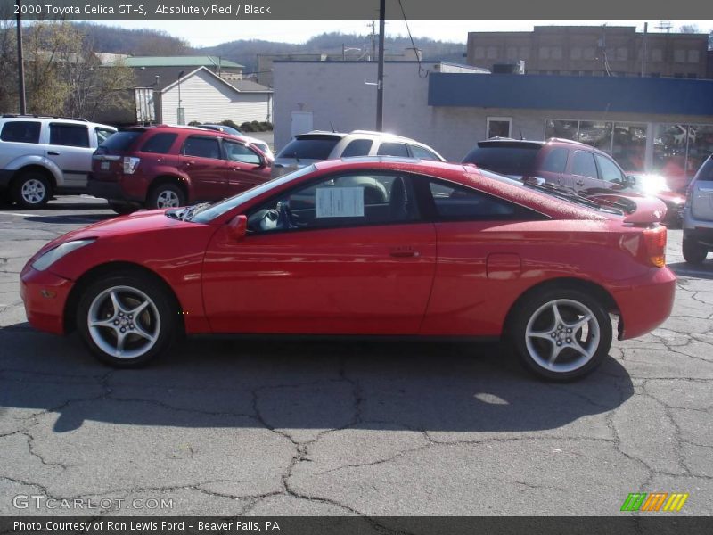 Absolutely Red / Black 2000 Toyota Celica GT-S