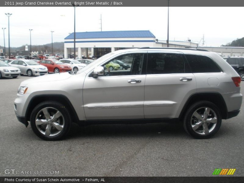 Bright Silver Metallic / Black 2011 Jeep Grand Cherokee Overland