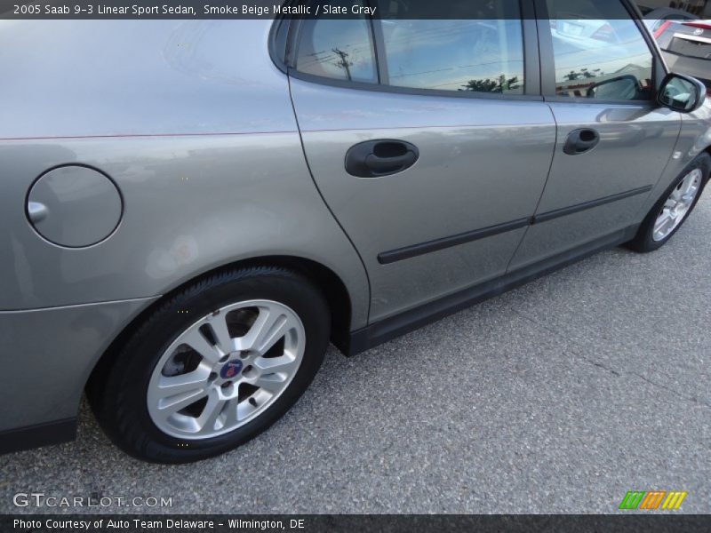 Smoke Beige Metallic / Slate Gray 2005 Saab 9-3 Linear Sport Sedan
