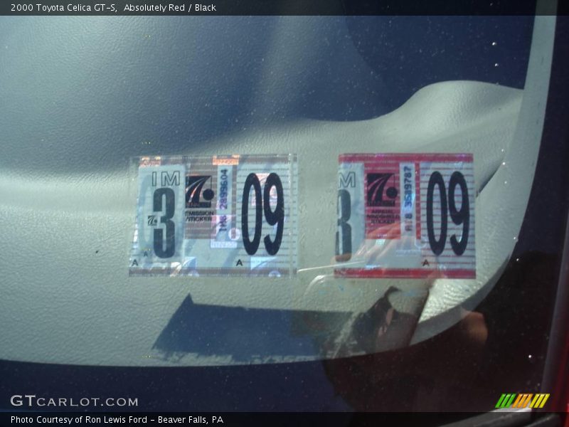 Absolutely Red / Black 2000 Toyota Celica GT-S