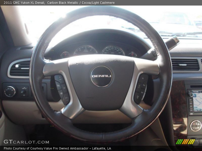 Carbon Black Metallic / Cocoa/Light Cashmere 2011 GMC Yukon XL Denali
