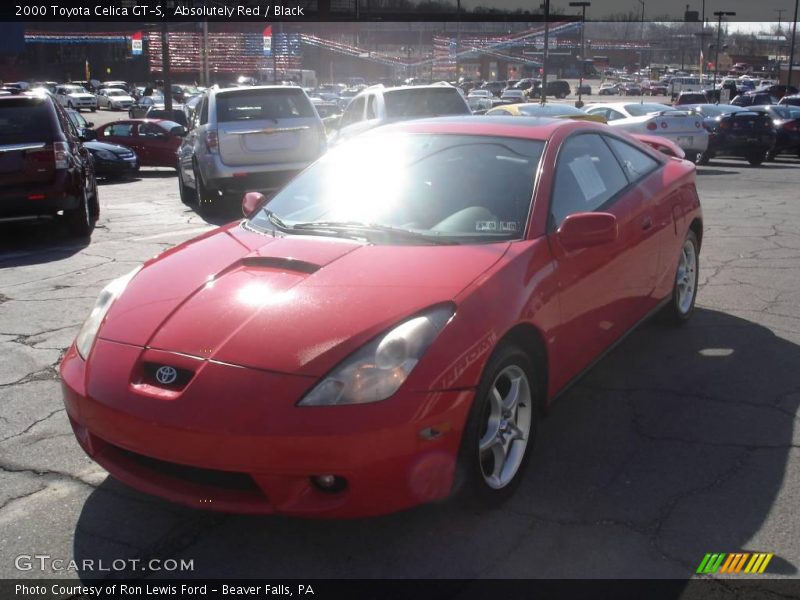Absolutely Red / Black 2000 Toyota Celica GT-S