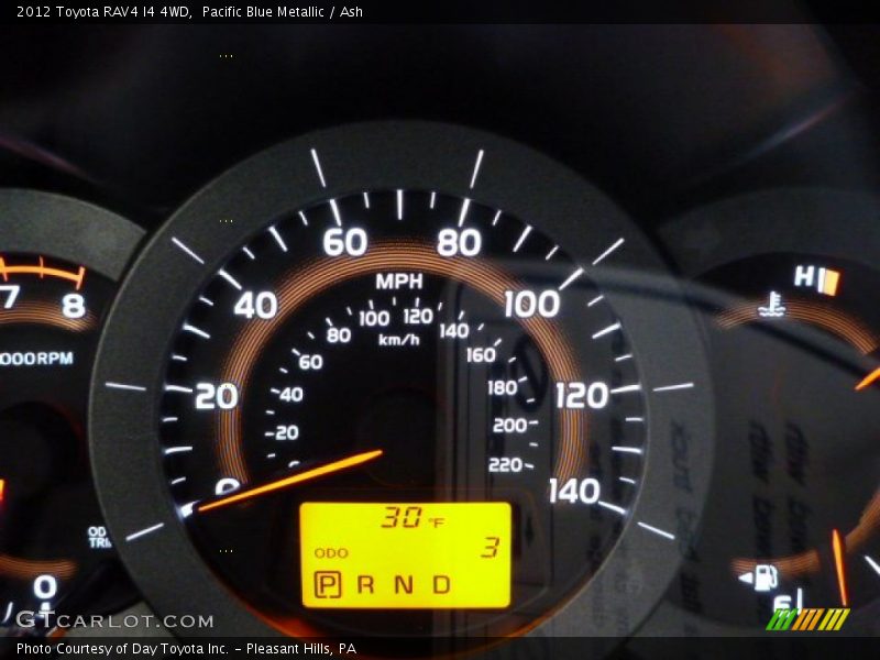 Pacific Blue Metallic / Ash 2012 Toyota RAV4 I4 4WD