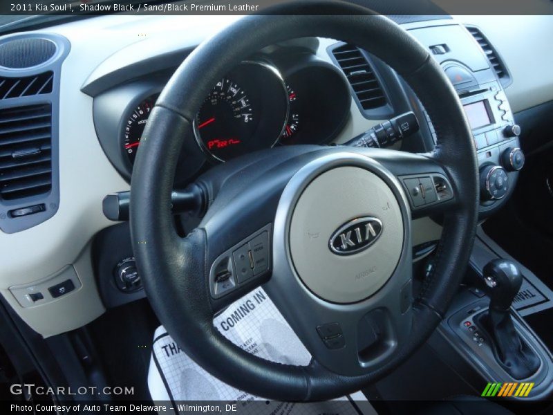 Shadow Black / Sand/Black Premium Leather 2011 Kia Soul !