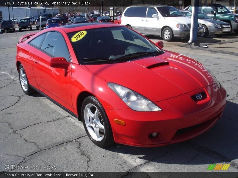 Absolutely Red / Black 2000 Toyota Celica GT-S