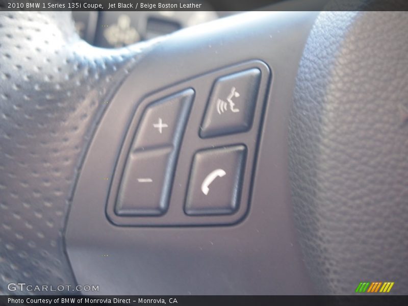 Jet Black / Beige Boston Leather 2010 BMW 1 Series 135i Coupe