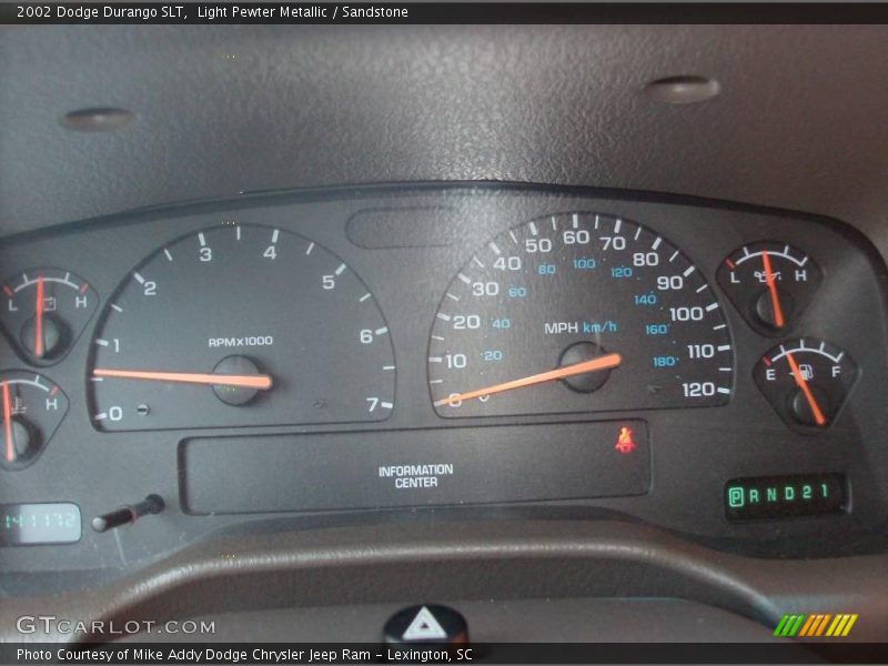 Light Pewter Metallic / Sandstone 2002 Dodge Durango SLT