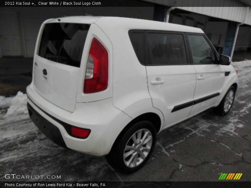 Clear White / Black Soul Logo Cloth 2012 Kia Soul +