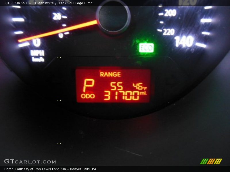 Clear White / Black Soul Logo Cloth 2012 Kia Soul +
