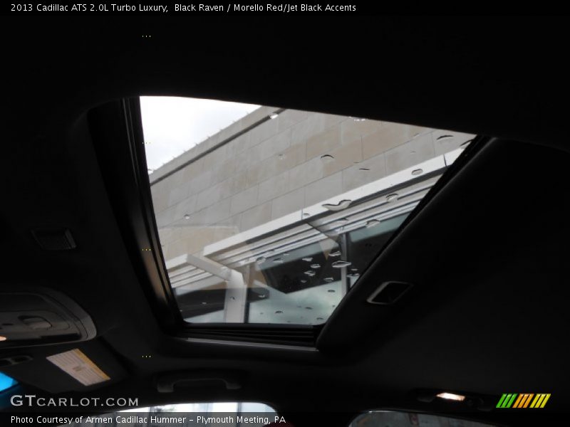 Black Raven / Morello Red/Jet Black Accents 2013 Cadillac ATS 2.0L Turbo Luxury