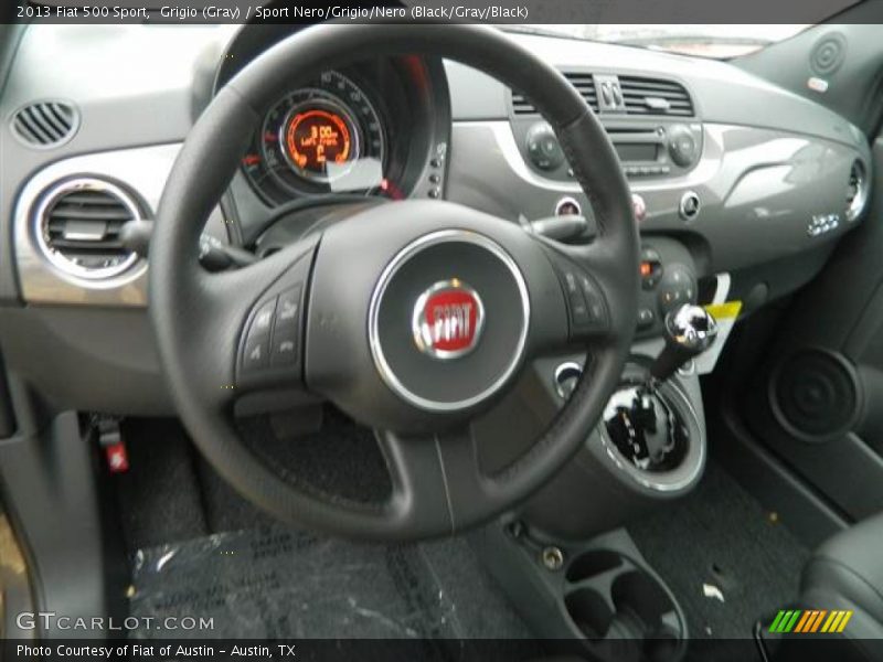 Grigio (Gray) / Sport Nero/Grigio/Nero (Black/Gray/Black) 2013 Fiat 500 Sport