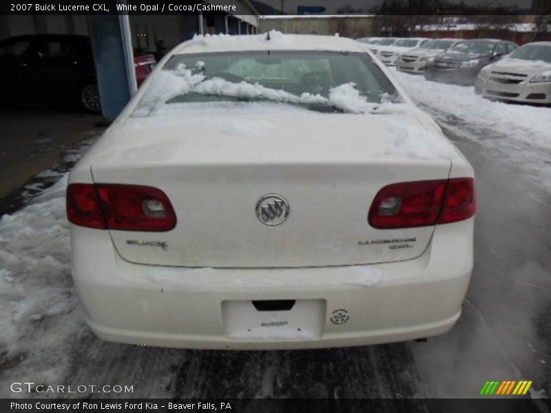 White Opal / Cocoa/Cashmere 2007 Buick Lucerne CXL