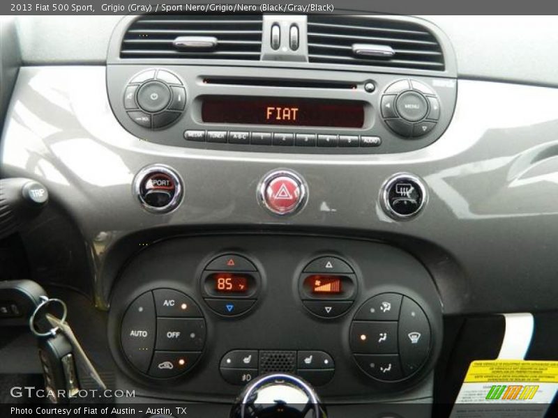 Grigio (Gray) / Sport Nero/Grigio/Nero (Black/Gray/Black) 2013 Fiat 500 Sport